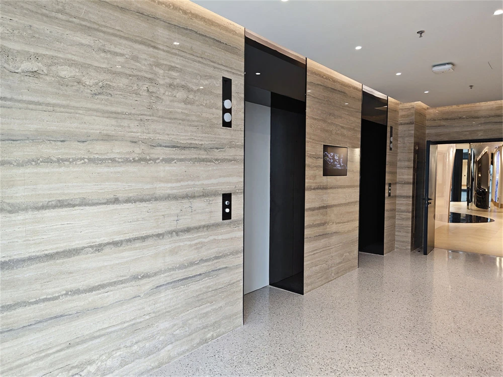 Silver grey travertine stone Silver grey travertine stone